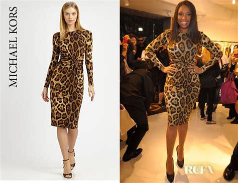 michael kors leopard print dress jennifer hudson